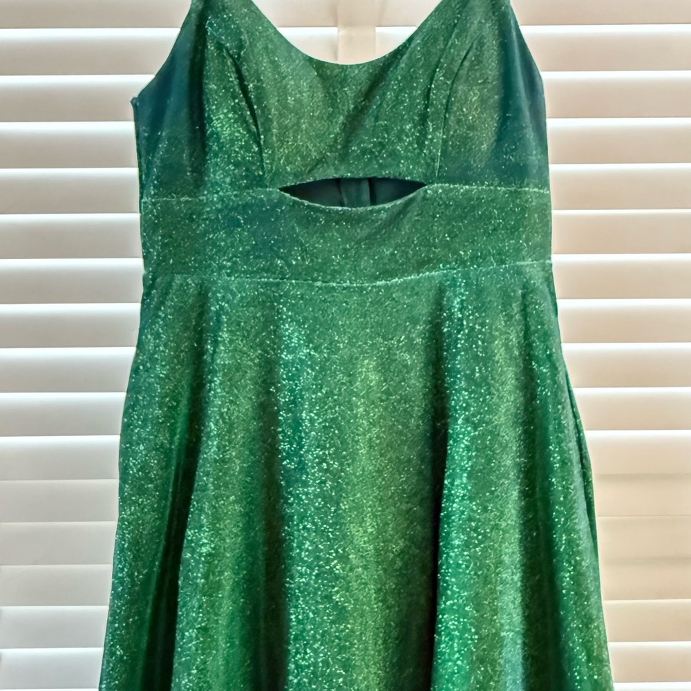 City Studio Glittering Teal Dress